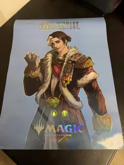 Final Fantasy Foil Promo Poster Emet Selch Magic the Gathering MTG 18x24 VG - Image 1