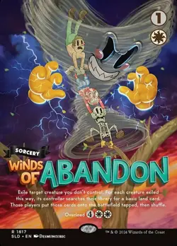 1x Winds of Abandon ~~ Borderless (1817) - Foil NM-Mint, English Secret Lair MTG - Image 1