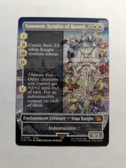 Summon: Knights of Round (Borderless) Final Fantasy Regular mythic 359 MtG - Image 1