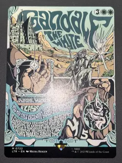 MTG Gandalf the White Expanded Art Lord of the Rings - Image 1