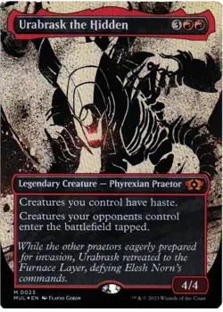 Urabrask the Hidden 23 Mythic March of the Machine: Multiverse Legends NM Foil - Image 1