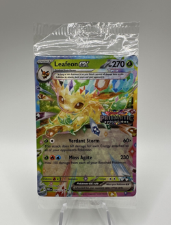 Leafeon ex 006/131 Sealed Stamped Prismatic Evolutions Double Rare Pokemon PRE - Image 1