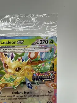 Leafeon ex 006/131 Sealed Stamped Prismatic Evolutions Double Rare Pokemon PRE - Image 4