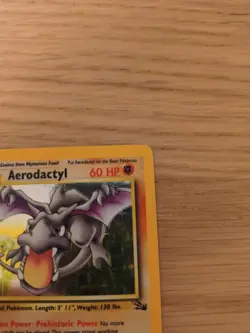 1999 Aerodactyl ⭐ 1/62 Unlimited WOTC Vintage Holo Rare Fossil Pokemon LP - Image 4