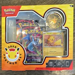 Pokemon Company Intl Pokemon Day 2026 Collection Pikachu Promo, Coin, 3 Packs - Image 1