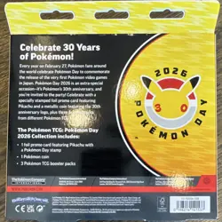 Pokemon Company Intl Pokemon Day 2026 Collection Pikachu Promo, Coin, 3 Packs - Image 2