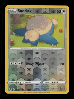 Snorlax 206/264 Fusion Strike Pokemon Reverse Holo - Image 1
