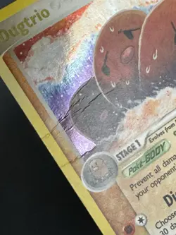 Dugtrio 5/100 EX Crystal Guardians Reverse Holo DMG - Image 3