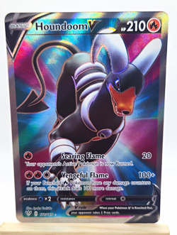 Pokemon Houndoom V 178/189 Ultra Rare Full Art Holo 210 HP English - Image 1