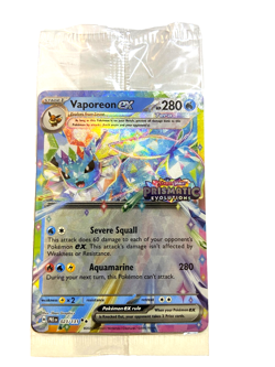 Vaporeon EX 023/131 Holo Prismatic Evolutions Stamped Sealed Pokemon B2 - Image 1