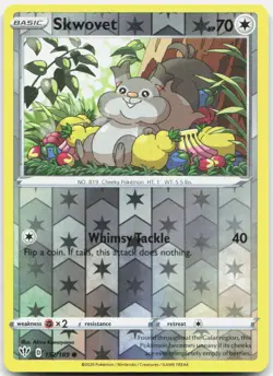 Skwovet 152/189 Common Darkness Ablaze Pokemon Reverse Holo NM/M - Image 1