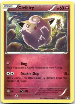 Clefairy 81/122 Common BREAKpoint Pokemon LP - Image 1