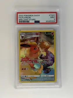 FA/FLAREON TG01/TG30 BRILLIANT STARS 2022 POKEMON SWSH MINT PSA 9 - Image 1