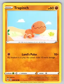 Trapinch 089/189 Common Darkness Ablaze Near Mint - Image 1