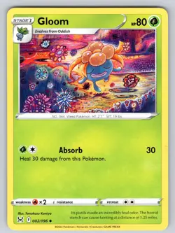 Gloom 002/196 Uncommon Lost Origin Near Mint - Image 1