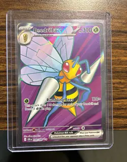 Pokemon TCG Beedrill EX 098/086: Chaos Rising Ultra Rare Full Art - Image 1
