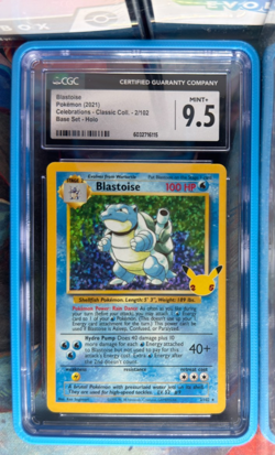 The Pokemon Company Blastoise 2/102 Celebrations Classic Collection Holo CGC 9.5 - Image 1