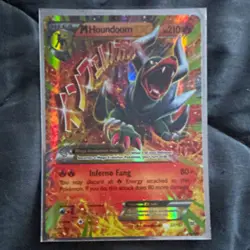 M Houndoom EX Breakthrough 22/162 210 HP Pokemon TCG MEGA EX Full Art Holo - Image 1