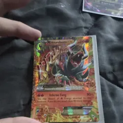 M Houndoom EX Breakthrough 22/162 210 HP Pokemon TCG MEGA EX Full Art Holo - Image 2