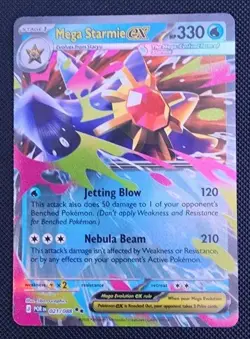Mega Starmie Ex 021/088 Pokemon TCG Perfect Order Double Rare Holo NM - Image 1