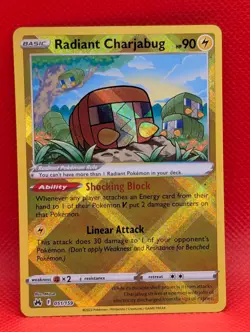 RADIANT CHARJABUG 051/159 CROWN ZENITH POKEMON HOLO NM/M RADIANT CHARJABUG - Image 1