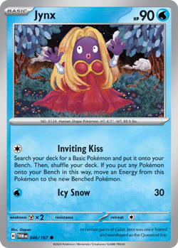 JYNX 046/167 C TWILIGHT MASQUERADE POKEMON REVERSE HOLO NM/M JYNX - Image 1