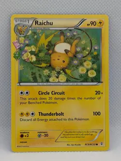 RAICHU RC9/RC32 C GENERATIONS POKEMON LIGHTLY PLAYED RAICHU - Image 1