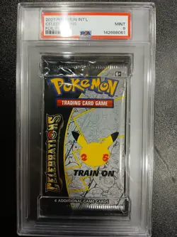 2021 Pokemon International Celebrations Foil Pack PSA Mint 9 - Image 1
