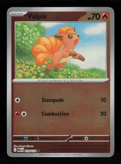 Vulpix 019/132 Common Mega Evolution Pokemon Reverse Holo Near Mint - Image 1