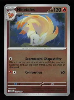 Ninetales 020/132 Uncommon Mega Evolution Pokemon Reverse Holo Near Mint - Image 1