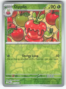 Dipplin 017/182 Common Destined Rivals Pokemon Reverse Holo Near Mint - Image 1