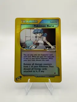 Pokemon TCG Expedition Base Set Pokemon Nurse 145/165 Reverse Holo Uncommon - Image 1