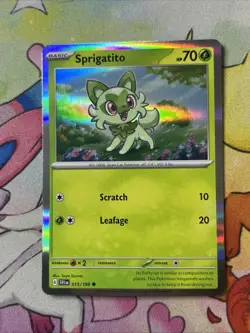 Sprigatito - 013/198 - Holo Pokemon Scarlet & Violet Promos Pokemon NM 2023 - Image 1
