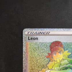 Pokemon TCG Leon Trainer Supporter Vivid Voltage 195/185 Secret Rare Holo - Image 3
