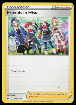 Friends in Hisui 130/159 Uncommon Crown Zenith Pokemon Lightly Played - Image 1
