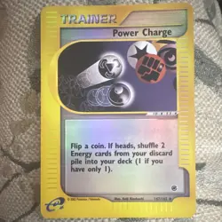 Pokemon Power Charge Reverse Holo Expedition Base Set [LP] e-Reader 147/165 - Image 1
