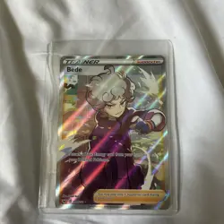 Bede 199/202 Full Art Ultra Rare Sword & Shield Pokemon English NM - Image 1