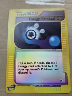 Pokemon Expedition #140/165 Reverse Holo ENERGY REMOVAL 2 (never played) - Image 1