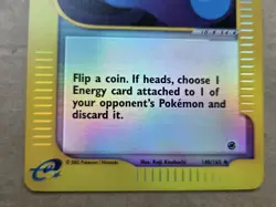 Pokemon Expedition #140/165 Reverse Holo ENERGY REMOVAL 2 (never played) - Image 3