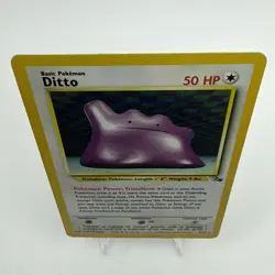 1999 Pokemon - Fossil Ditto Holo Rare 3/62 - Image 5