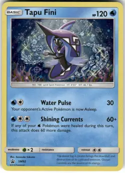 Tapu Fini - SM92 Holo Promo Sun & Moon Promo Pokemon Lightly Played - Image 1