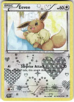 Eevee RC14/RC25 Holo Uncommon Legendary Treasures: Radiant Collection Pokemon LP - Image 1