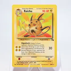 Pokemon TCG - Raichu 29/62 Fossil Rare WOTC - EXC - Image 2