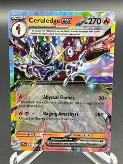 Pokemon Ceruledge ex 036/191 Surging Sparks Double Rare NM - Image 1