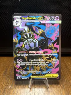 🔥Mega Chandelure EX 99/84 Full-Art Rare Pokemon TCG Pitch Black NM+🔥 - Image 1