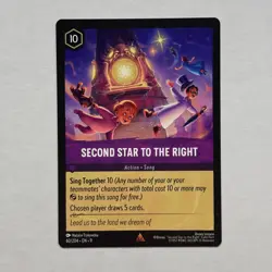 Second Star to the Right 60/204 Disney Lorcana Fabled Regular Rare Card NM - Image 1