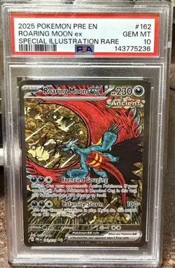 PSA 10 - Roaring Moon ex 162/131 - SIR - Sv: Prismatic Evolutions Holo - Image 1