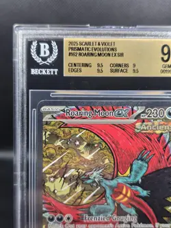 Pokemon Prismatic Evolutions Holo SIR Roaring Moon EX 162/131 BGS 9.5 GEM MINT - Image 2
