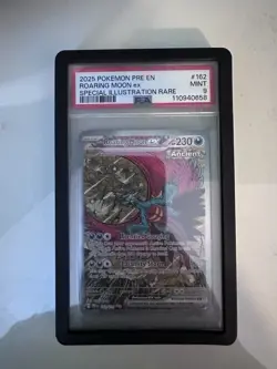 Pokemon TCG Roaring Moon EX Sir Prismatic Evolutions Card 162/131 PSA 9 - Image 1