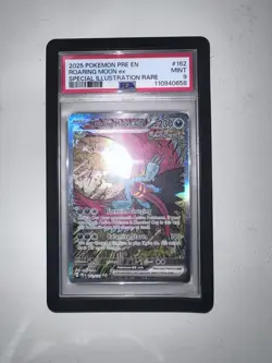 Pokemon TCG Roaring Moon EX Sir Prismatic Evolutions Card 162/131 PSA 9 - Image 2